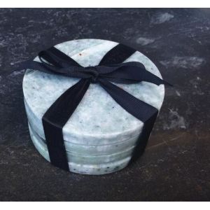 Wholesale Anti Slip Hexagon/Round Marble Stone Coaster Customized Size and