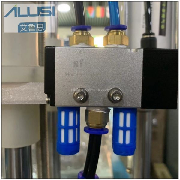 Perfume Industry Hand Perfume Collar Press Spray Glass Bottle Fully Pneumatic Operated Semi Automatic Collar Press Machi