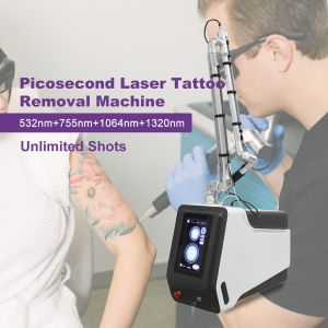 Quality Portable Professional Picolaser Nd Yag Pico Second 755 nm Picosecond Laser Tattoo Removal Machine for sale