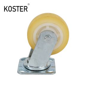 Customized Request Heavy Duty Polypropylene Fixed Casters Wheels with Roller