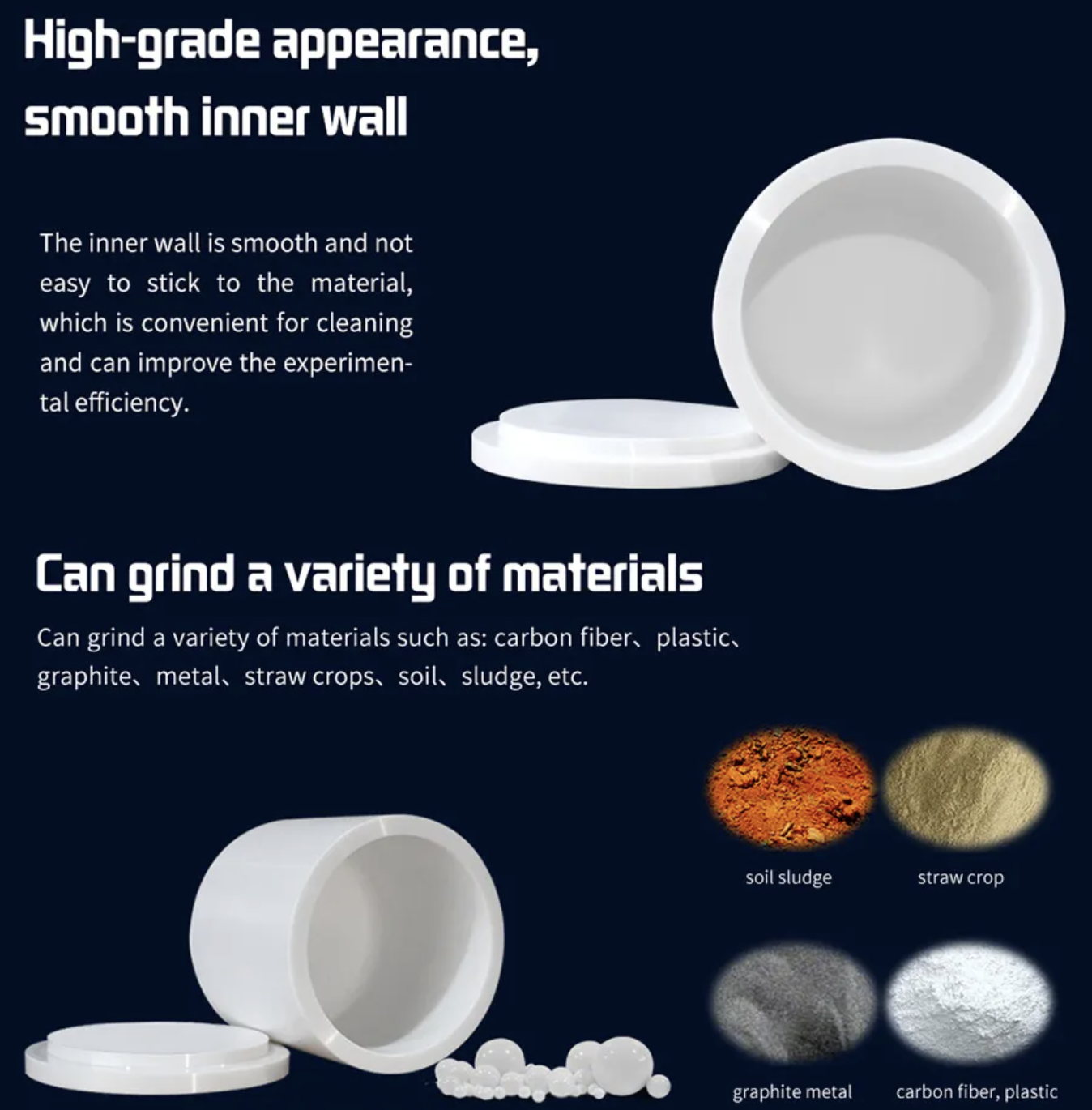 Ceramic Zirconia Grinding Jar for Planetary Ball Mill Use Consumables