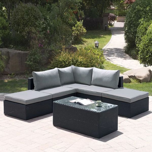 Terrace Rattan Couch Outdoor Unfolded Comfortable Outdoor Sofa