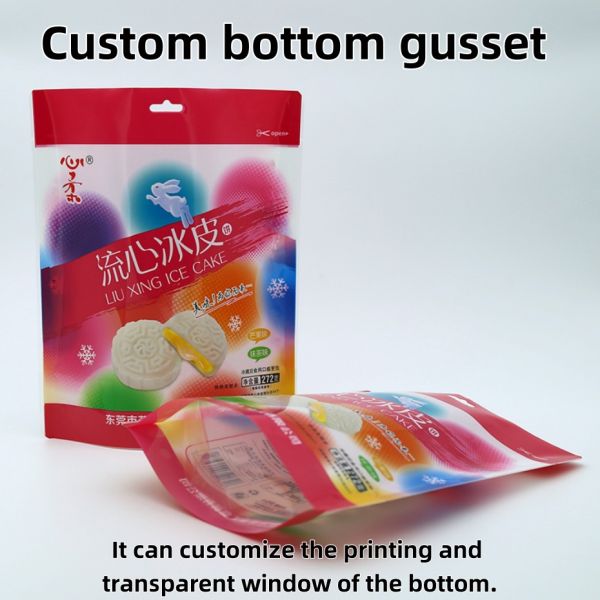 Eco-Friendly Stand Up Bags For Pastry Packaging With Food-Grade Materials And Customizable Printing.