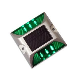 Road Safety Stud G105 Aluminum Cat Eye Reflective Wireless Solar LED Square Road
