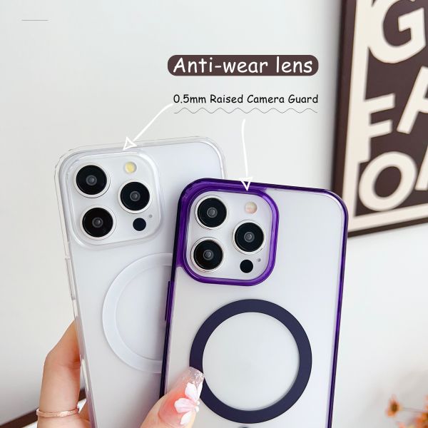 Skin-Friendly Shockproof Magnetic Magsafe Mobile Phone Case For iPhone Samsung