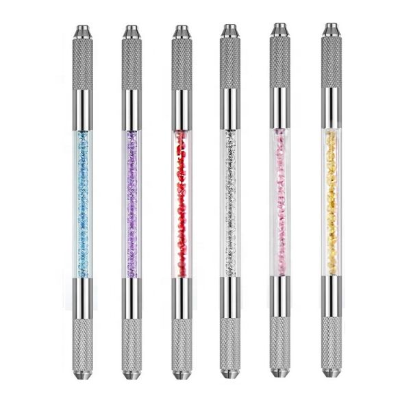Microblading Tattoo Pen and Microblading Crystal Pen with 14.2X0.7X0.7 cm Size 0