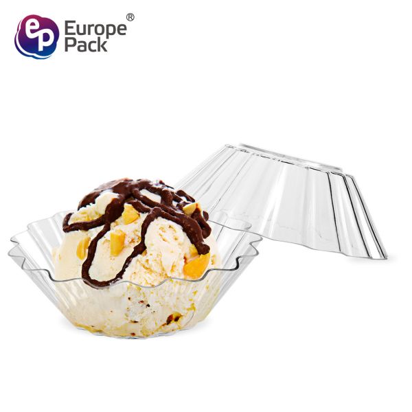 Buy Food grade disposable dessert tableware PS plastic cake dish at wholesale prices