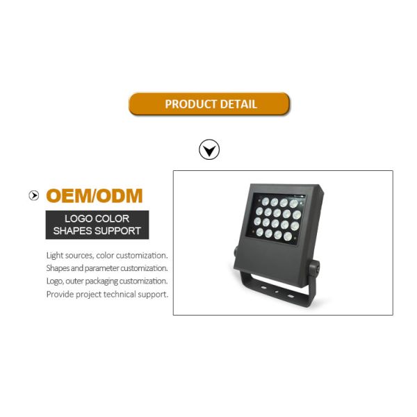 High Lumen Waterproof IP65 Courtyard Garden Spike Project Floodlight 18W Lamp