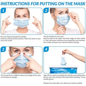 Plane Lacing Type Disposable Face Mask Medical Protective Mask With CE