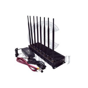 Adjustable 3G 4G 5 GHZ Jammer Wireless Signal Jammer Device With 8 Antennas