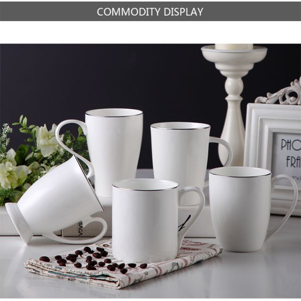 Hotel Office 10oz Straight Eco Thin Fine Porcelain Coffee Mugs