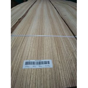 0.60mm Rift Zebrano Sliced Wood Veneer for Furniture Door Architectural