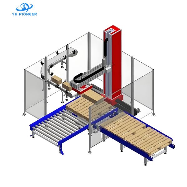 High Automation And Low Maintenance Single Column Palletizing With 100kg Arm