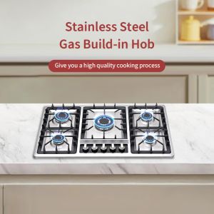 Industrial 3 Burner Built In Gas Hob For Kitchen Appliance
