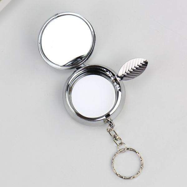 Buy Portable Custom Round Ashtray Keychain Creative Stainless Steel at wholesale prices