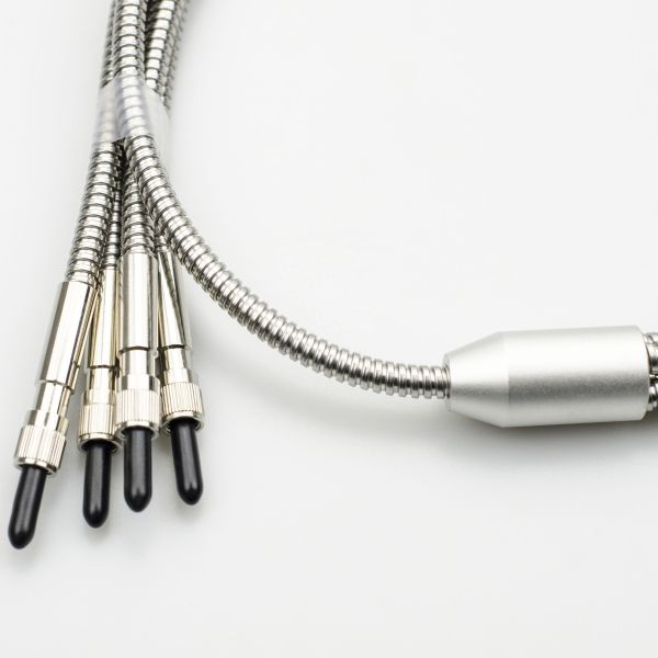 Y 1×4 Stainless Steel Laser Armored Fiber Optic Cable SMA905 High Power