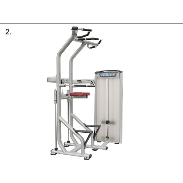 Assisted Dip Chin Strength Training Machine , Professional Matrix Bodybuilding Equipment