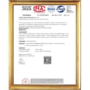 Guangzhou Rontex Nonwoven Technology Co. , Ltd. Certifications