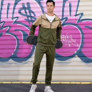 Large Size Casual Tracksuit Hooded Sports Leisure Sports Suit