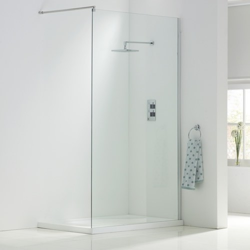 Buy Transparent Bath Shower Screen Glass Panel  Tempered Glass Safety at wholesale prices