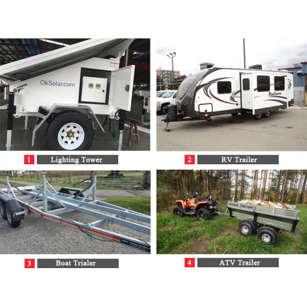3500-8000 lb Light Trailer Axle Straight Type with Electric/Mechanical/Hydraulic Brakes