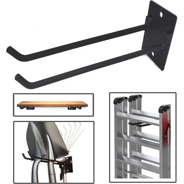 Sturdy Garden Tool Organizer Rack Heavy-Duty Solid Steel Wall Hanger for Home Storage