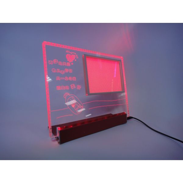 Buy Table LED Acrylic sign/led edgelit sign,desk led sign,desk acrylic sign,counter acrylic  photo frame,table picture frame at wholesale prices