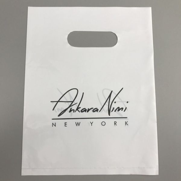 17x21 gold poly mailers with die-cut handle,plastic handle carry bags, handle