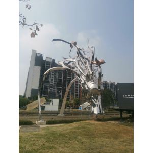 Outdoor Stainless Steel Animal Sculpture Metal Lighting Sculpture