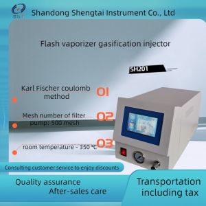 SH201 flash vaporizer gasification injector Karl Fischer Coulomb Method