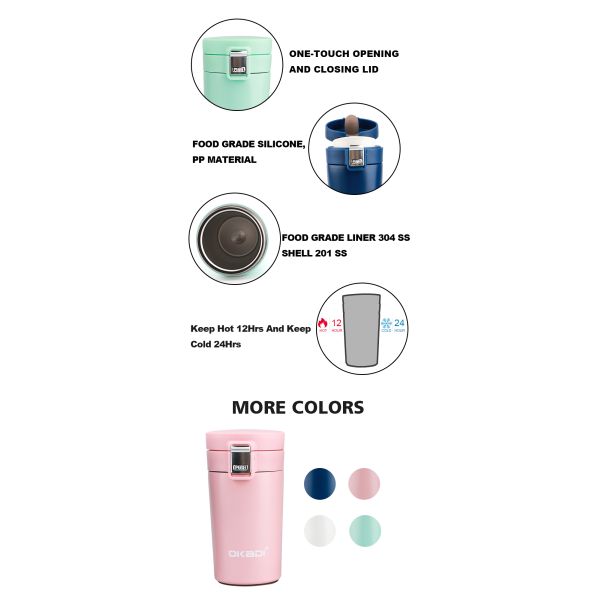 2022 new personalized tumblers stainless steel vacuum insulated coffee mug with lid