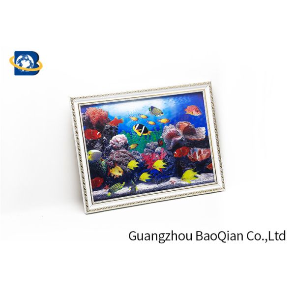 PP / PET Material 3D Lenticular Pictures Art Picture Framed Customized Photo