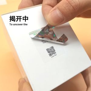 Electronics Anti Counterfeit Label With QR Code Waterproof