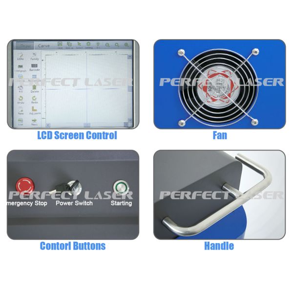 Portable Air Cooled Handheld Laser Rust Removal Machine For Stainless Steel Aluminum Plates