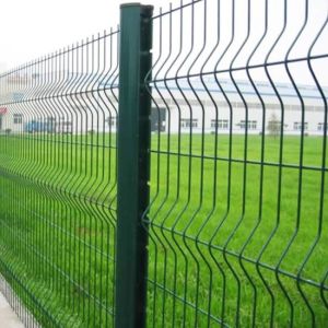 Quality 3D Curvy PVC Coated Welded Wire Mesh Fencing , Metal Security Fence Panels For Airport for sale
