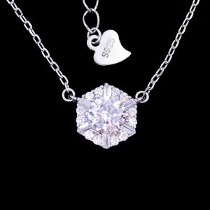 Irregular Shape Freshwater Pearl Drop Necklace Platinum Sterling Silver