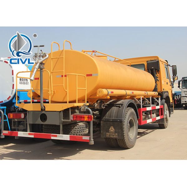 4x2 Sinotruk HOWO Water Sprinkler Truck Liquid Tanker Truck 10CBM With 360 Degrees Rotation