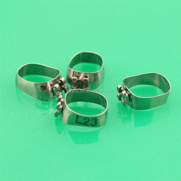 0.018 Slot Dental Pre Welded Orthodontic Molar Band Bracket For Teeth Correction SGS Certified