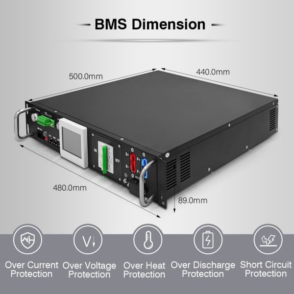 RS485 Lithium Battery Management System Bms 90S 288V 50A With 12S 15S 16S 24S