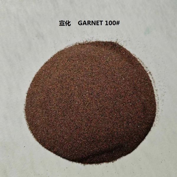 CNC waterjet cutting Abrasive medium Almandine rock Garnet sand mesh 100 HS code 25132000