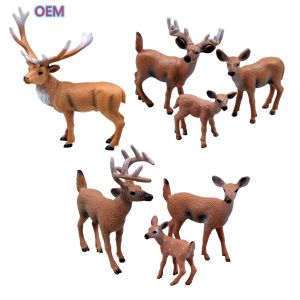 Custom Plastic PVC Wild Animal Figures Toys For Toddlers OEM Design