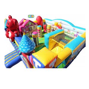 Safe Durable Lead Free Inflatable Kids Playground / Bounce House Playground