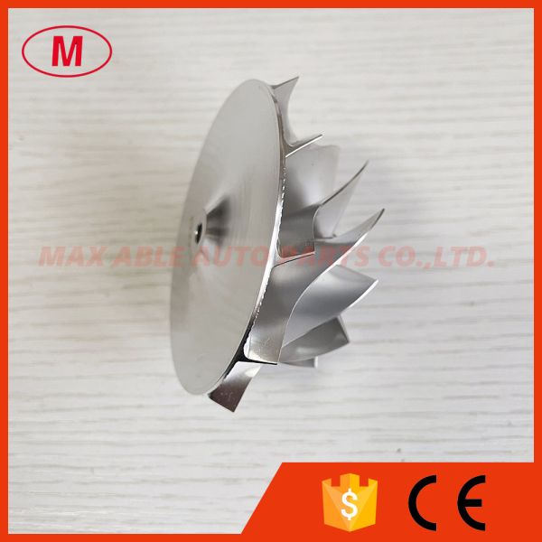GT15-25 58.00/76.13mm 11+0 blades turbo Milling/aluminum 2618/billet compressor wheel