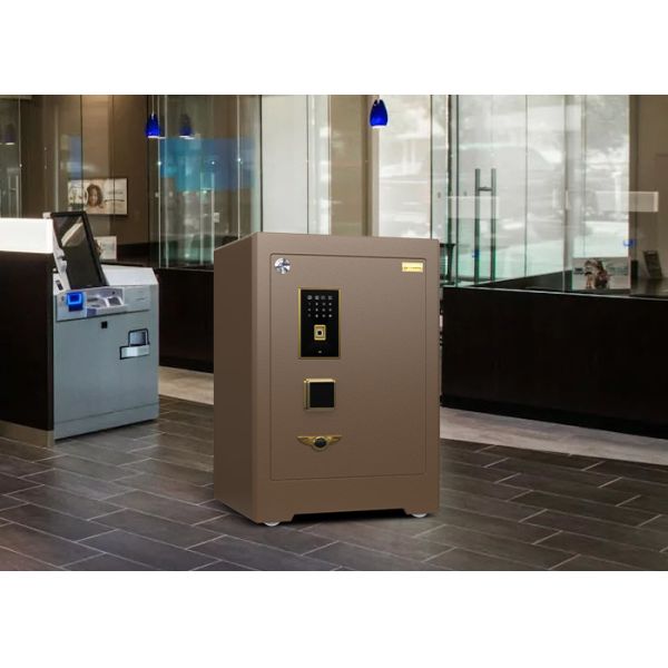 Dual Alarm Solid Steel Commercial Safe Box Bank Grade Biometric Fingerprint Lock 4 open ways