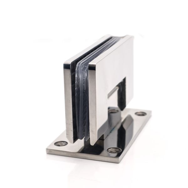 45KG Stainless Steel 90 Degree Glass Shower Hinge for Bathroom Glass Screen Long Life