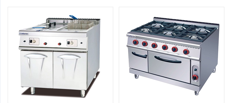 SS 120KG Liquefied Gas Standing Oven With Removeable Door