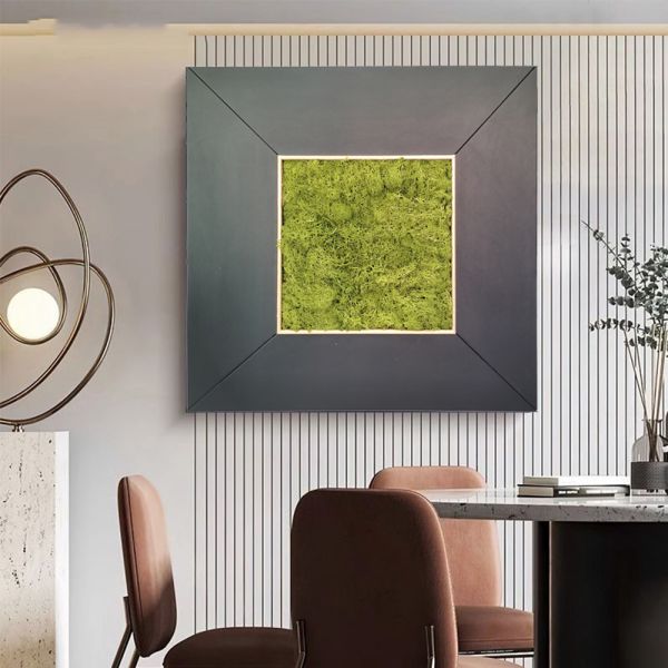 Hand Painted Modern Home Decor Relief Wall Hanging Decoration Painting Wall Art Craft 3D Relief Painting Mixed Media Green Relief Painting