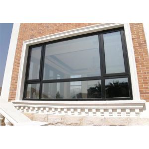 Powder Sprayed Aluminum Alloy Casement Windows with Customized Soundproof Glass