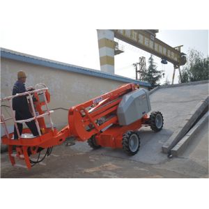 Telescopic Self Propelled Boom Lift 4*2 AC Drive With Manual Emergency Pump