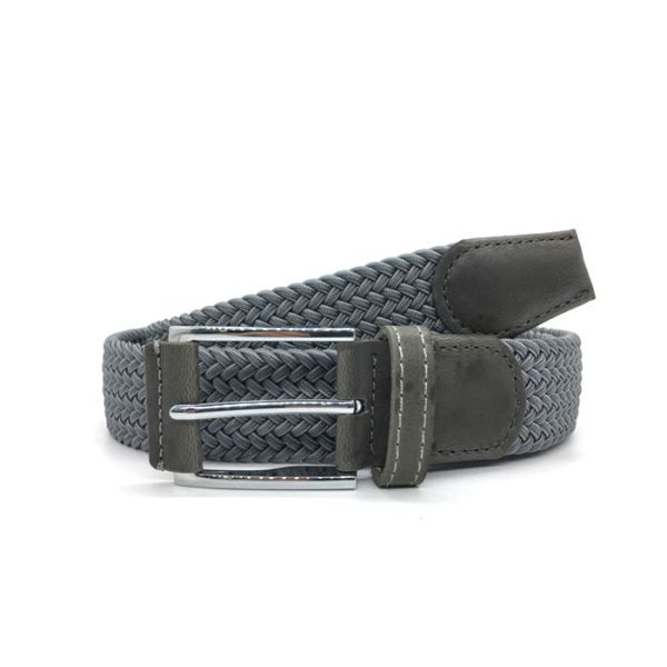 Buy Custom Fabric Braided 3.5cm Men Elastic Trouser Belts at wholesale prices